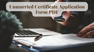 Unmarried Certificate Application Form PDF