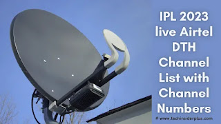 ipl 2023 airtel dth channel list
