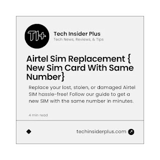 airtel sim replacement