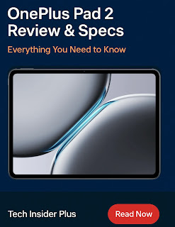 OnePlus Pad 2 front view displaying vibrant home screen with slim bezels and sleek aluminum frame